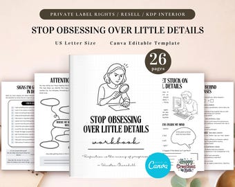 PLR Perfectionism Detox Workbook for Commercial Use, Printable and Editable Template | Perfectionism Detox Workbook