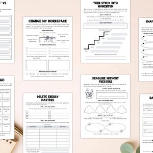 PLR Feeling Stuck in Life Workbook for Commercial Use, Printable and Editable Template, Feeling Trapped Worksheets, Self-Growth image 7