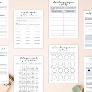 PLR Stop People-Pleasing Workbook for Commercial Use, Printable and Editable Template, Set Boundaries, Personal Growth Workbook image 7