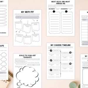 PLR What Career Fits Me Workbook for Commercial Use, Printable and Editable Template, Career Self-Assessment, Job that Fits Me image 7