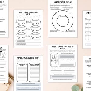 PLR Self-Love: When I Feel Unlovable Workbook, Printable and Editable Template, Commercial Use, Healing Journal image 7