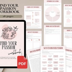 5 Self-Discovery Journal Bundle for Personal Use | PDF Printable and Digital Use | Find Your Passion, Discover True Self, Find Your Why