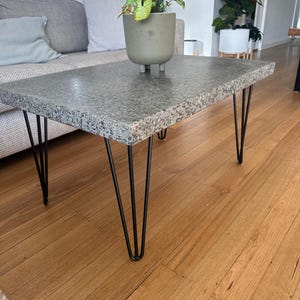 Concrete coffee table