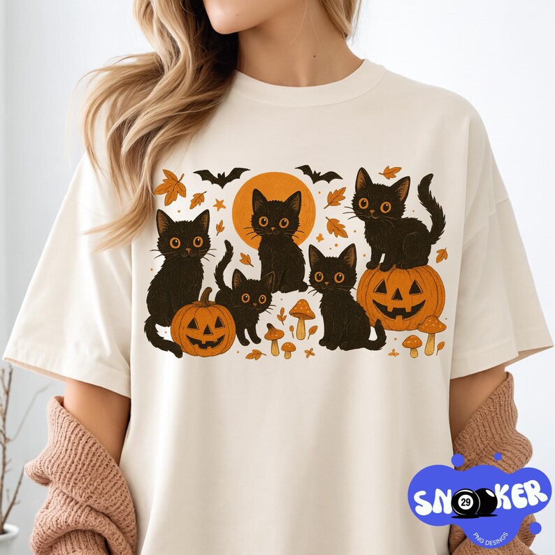 Black Cat Pumpkin Png, Ghots Cat Png, Retro Halloween Png, Gothic Png ...