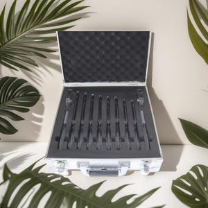 Quarz Crystal Clear Stimmgabeln Heilung Musikinstrument für Chakra Balancing & Meditation | Durchmesser 16 mm|20 mm|25 m|30 mm| 8 Stück Set