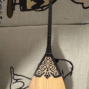 Handmade 1M  Kazakh  Dombyra  | Dombra with wood peg for Beginners Long-necked Two-String Musical Instrument with Carrying Bag