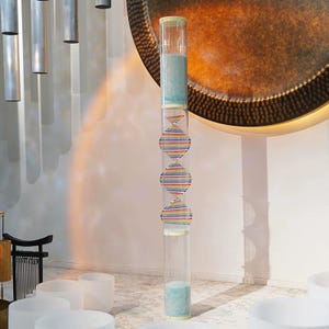 4ft Glass Microbead Rainstick: 13-Minute Sound Healing Instrument