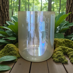 Pale Green Alchemy Crystal Singing Bowl for Sound Healing & Meditation and Yoga  |Heart Chakra Bowl |with Personalized Engraving Available
