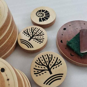 Mini  Wooden  Rain Disk |Stream Drum| Sound Healing Instrument|Yoga|Meditation Tool|Tree of Life Design|Custom Engraving Available
