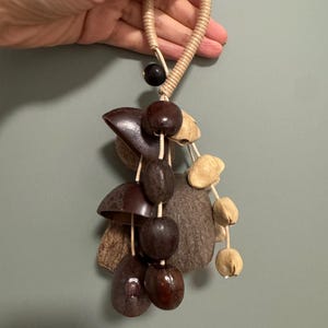 Natural 6 Mixed Seed Rattle|Sound Healing|Yoga|Meditation Nut Shell Shaker| Bag Charm |Car Decor（Juju,Pala,Pangi,Kenari,Salin，Bodhi Sapindu）