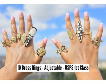Brass Rings Wholesale, Brass Rings For Women, Brass Rings For Jewelry, Handmade Rings, Gifts For Women, Brass Rings African, African Jewelry
