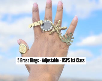 Brass Rings, Brass Rings African, Brass Rings For Jewelry, Handmade Rings, Brass Rings For Women, Raw Brass Rings, African Jewelry