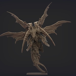 Cleopatra Tyrant – Winged Alien Bug Lord Miniature | Custom Loadouts, Poses & Sizes | Space Bugs GrimDark Tabletop Miniature