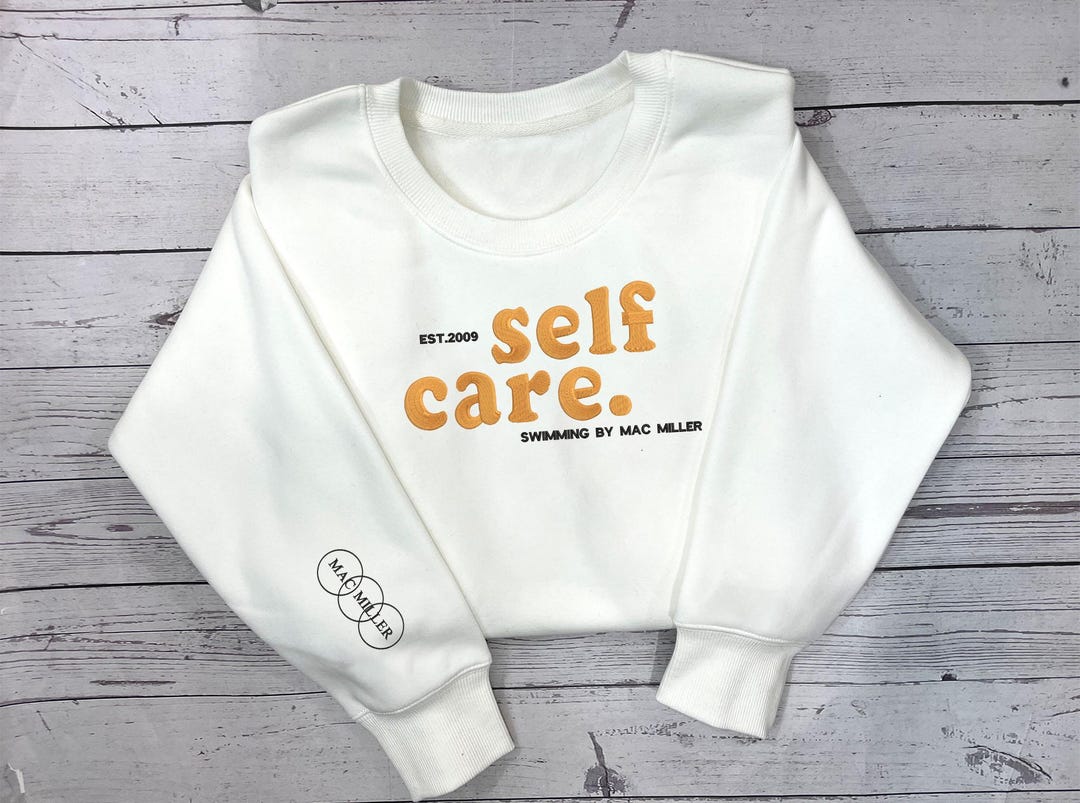 Embroidered Mac Miller Self Care Sweatshirt, Swimming Album Jumper ...