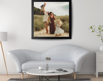 Family Beach Photo Canvas | Matte Stretched Canvas 1.25"