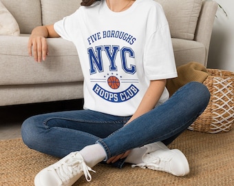 Five Boroughs NYC Hoops Club T-Shirt | Basketball City Tee