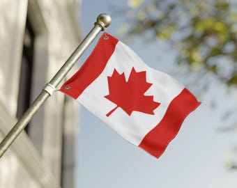 Drapeau canadien à feuille d'érable double face | Drapeau de jardin Canada, drapeau d'extérieur