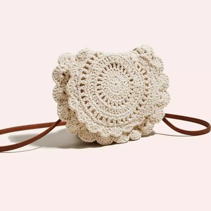 Boho häkeln Umhängetasche für Frauen, Sommer-Stil, Vintage ästhetische Tasche, Vintage häkeln Tasche, Sommer-Strandtasche
