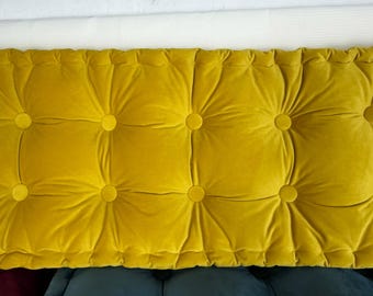 Samt Französisches getuftetes Kissen, kundenspezifisches getuftetes Bankkissen Fenstersitzkissen Bodensofa Tagesbettkissen
