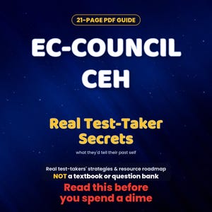 CEH (Certified Ethical Hacker) Exam Prep Roadmap | What to Study, Test Question Tips, Pass Tips | Reddit Notes | Strategy Study Guide PDF