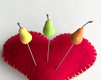 Pear Trio Counting Pins