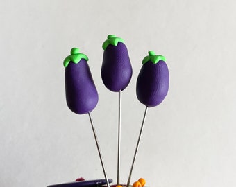 Eggplant Counting Pins