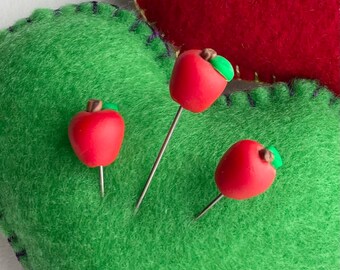 Red Apple Counting Pins