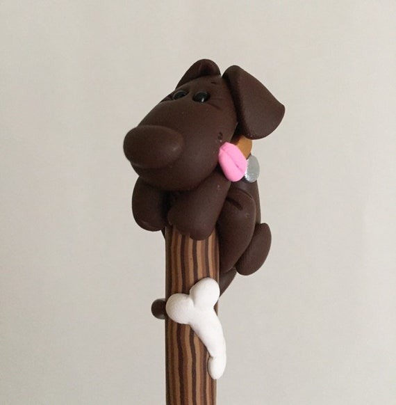 Little Chocolate Lab H Crochet Hook 