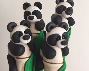 Polymer Clay Panda Ballpoint Pen