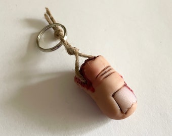 Severed Toe Key Ring