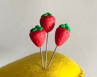 Strawberry Counting Pins