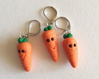 Carrot Latchback Stitch Markers