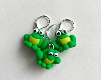 Froggy Latch-back Stitch Markers