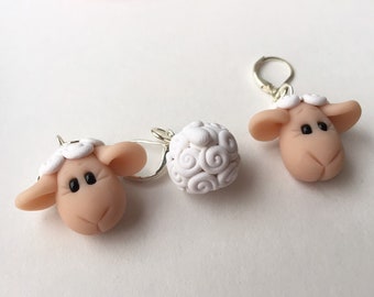 Sheep Latchback Stitch Markers