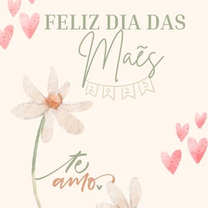 Kids’ Printable Mother's Day Book – Bilingual Template (Portuguese/English) with Prompts to Fill In