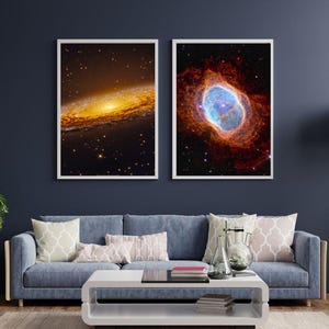 NASA James Webb Telescope Images, Space Wall Art, Deep Field Digital Art, Digital Art Printable Posters, JWST, Star, Space,  Science