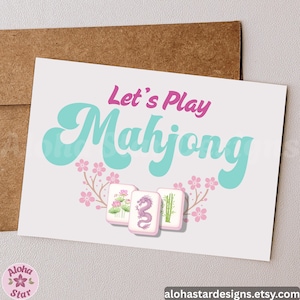 mahjong invite,
mahjong template,
girls game night,
chinoiserie party,
canva invitation,
editable invite,
mahjong party,
digital download,
game night decor,
ladies night card,
mahjong birthday,
pink green invite,
mahjong printable, mahjong tiles art,
instant download,
party invite card,
customizable file,
editable canva link,
mahjong celebration,
Mahjong in my Therapy,
Just a girl who loves mahjong