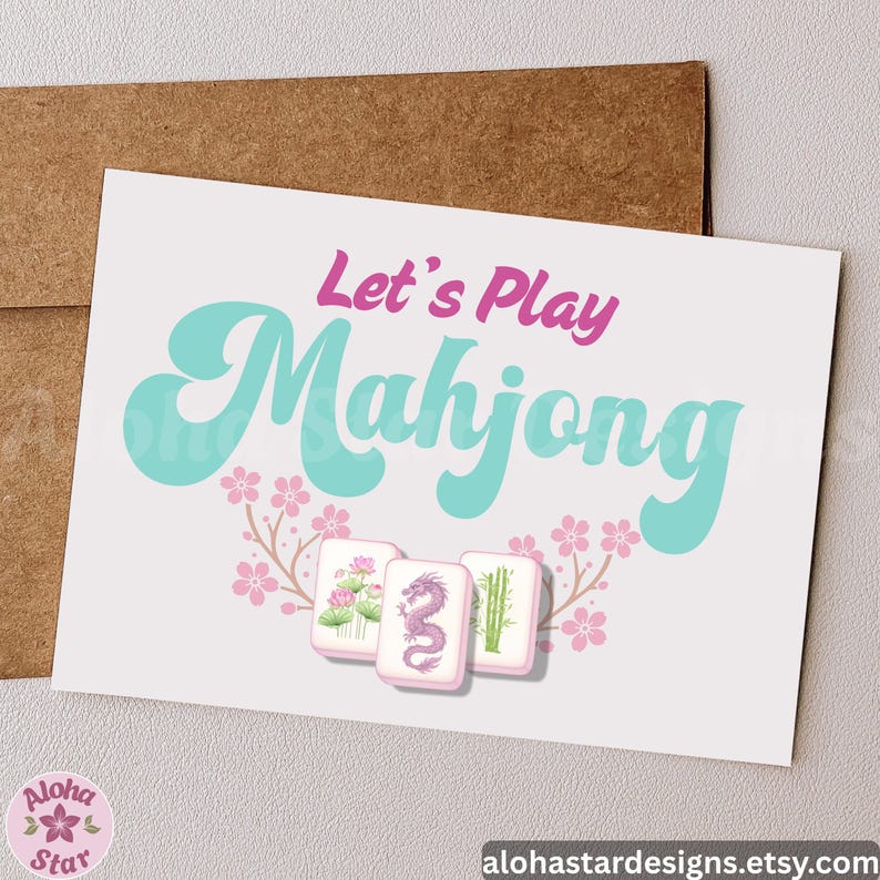 mahjong invite,
mahjong template,
girls game night,
chinoiserie party,
canva invitation,
editable invite,
mahjong party,
digital download,
game night decor,
ladies night card,
mahjong birthday,
pink green invite,
mahjong printable, mahjong tiles art,
instant download,
party invite card,
customizable file,
editable canva link,
mahjong celebration,
Mahjong in my Therapy,
Just a girl who loves mahjong