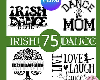 Irish Dance Clipart Bundle: 75 Dancing Designs (Digital Download, PNG, SVG, Canva Template)