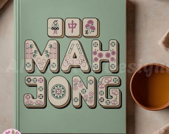 Mahjong Design for Gifts and Crafts, Letter Tiles with Mahjong symbols (Digital Download)