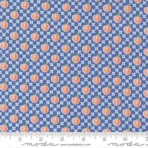 Peach Keen Quilting Fabric by Corey Yoder from Moda - 29171 16 Cobalt