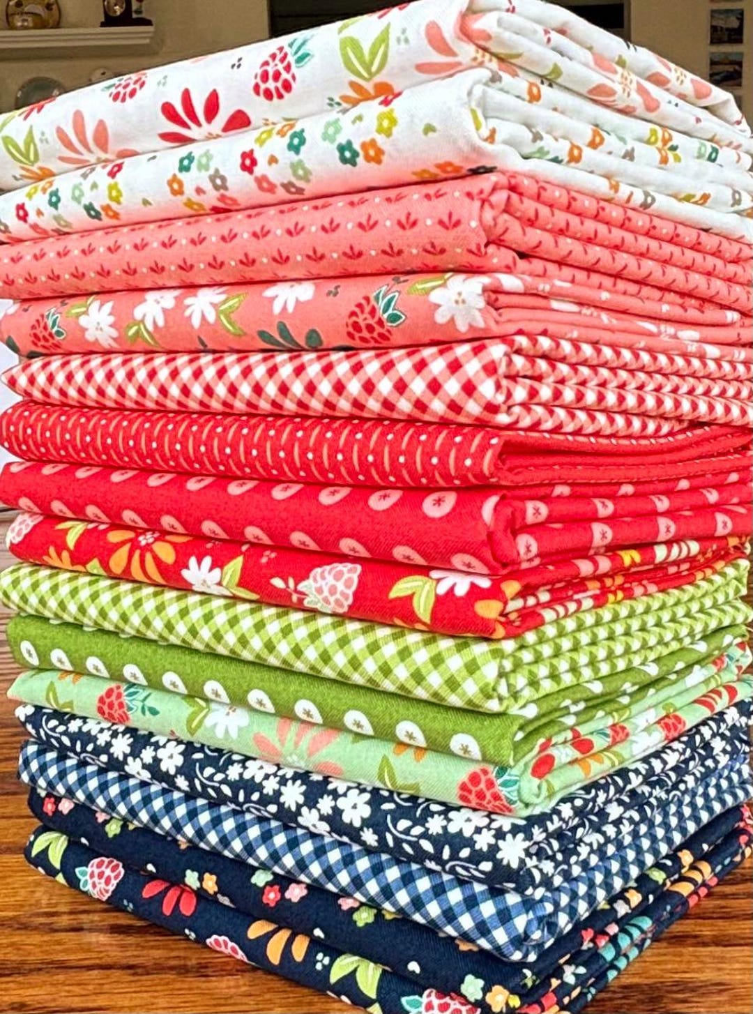 Raspberry Summer Fabric Bundle by Sherri and Chelsi From Moda - Etsy