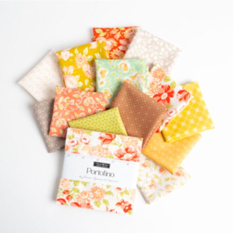 Portofino Fabric by Fig Tree From Moda - 35396 16 Pomegranite - Etsy