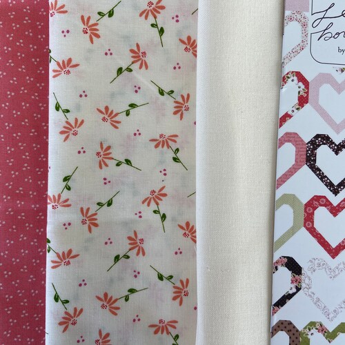Open shops Heart Quilt Kit with Sincerely Yours Fabric By Moda