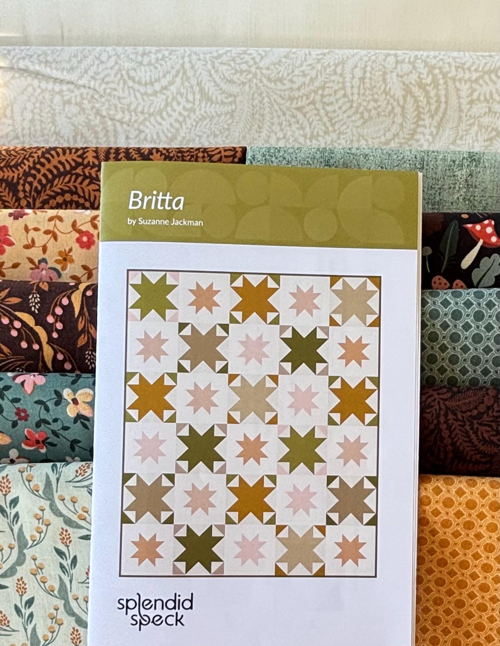 Britta Quilt Kit with Acorn Hollow Fabric from Moda