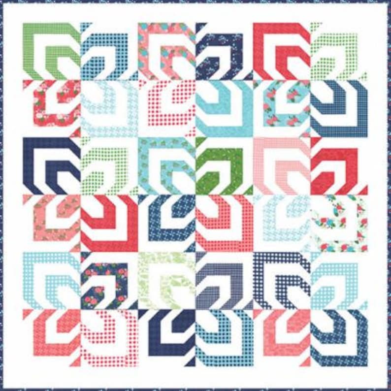 Kaleidoscope Quilt Pattern by Lella Boutique Etsy