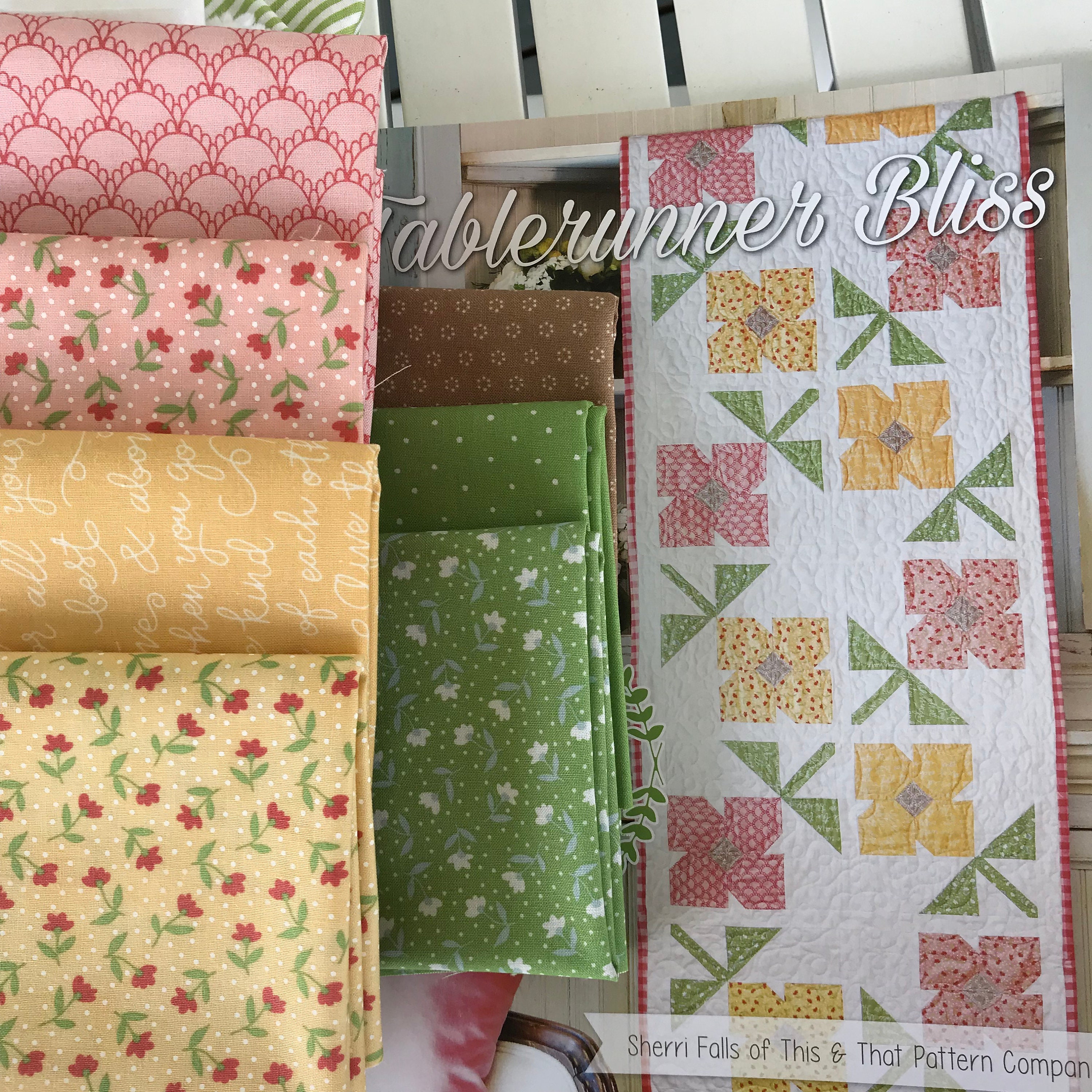 Garland Table Runner Kit with Nest Fabric by Lella Boutique Etsy