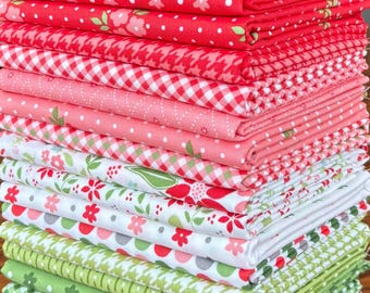 Poinsettia and Pear Fabric Bundle by Sherri and Chelsi from Moda