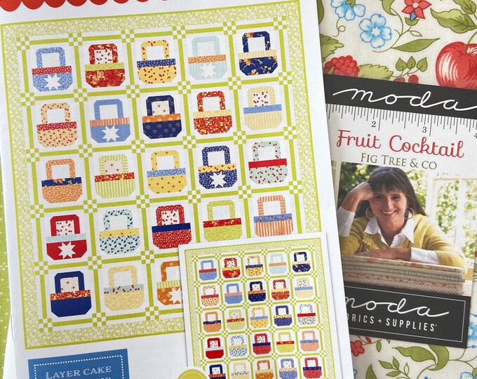 Fruit Basket Quilt Kit With Fruit Cocktail Fabric by Fig Tree Etsy