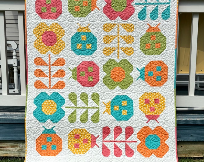 Hello Spring Quilt Kit With Prints From Moda - Etsy